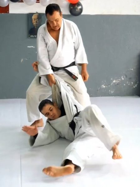 Detrás del logo de Dojo Zarzuela